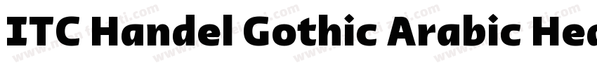 ITC Handel Gothic Arabic Heavy字体转换